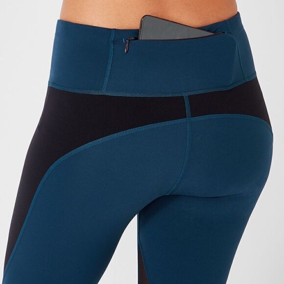 EUC Sweaty Betty Power Mesh Leggings in Beetle Blue XS - Picture 8 of 13